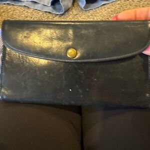 Vintage Coach Black Leather Wallet